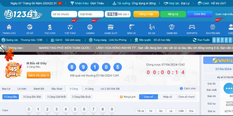 Soi cầu 3 càng tại 123b