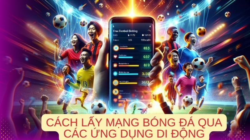 Cách lấy mạng bóng đá qua các ứng dụng di động