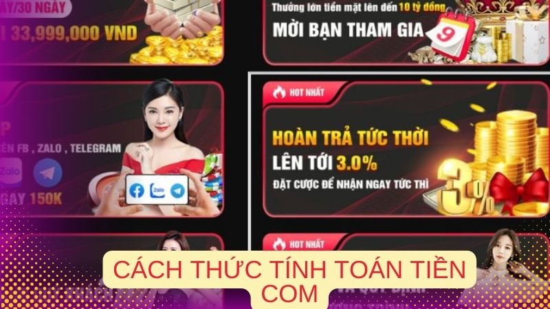 Cách thức tính toán tiền COM